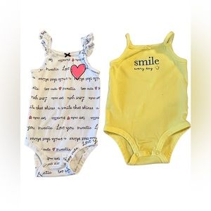 18 month Carter’s onesies - 2 pack!